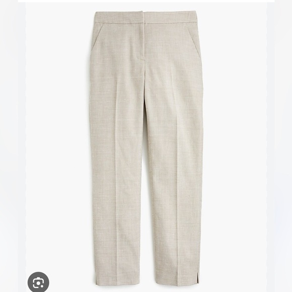 J.Crew Linen Ankle Cropped Pants sz. 00P - Picture 1 of 5